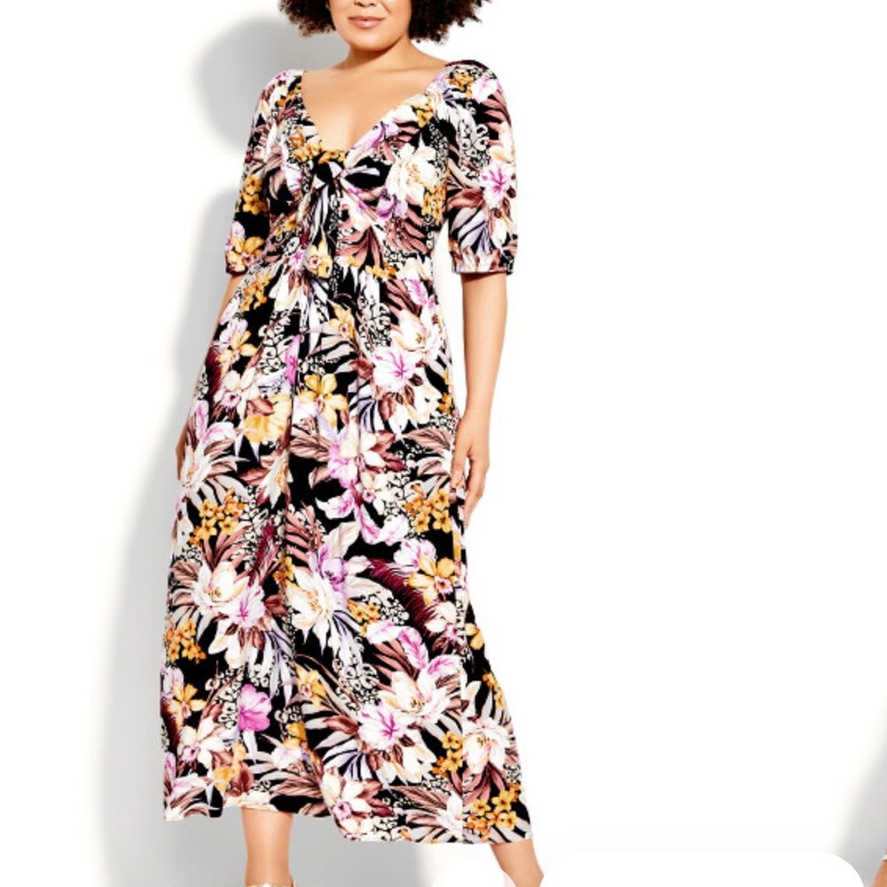 NWT City Chic Maxi Mahe Dress Size 16